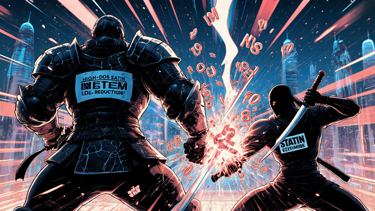 Battle between high-dose statin and combination therapy with LDL numbers falling