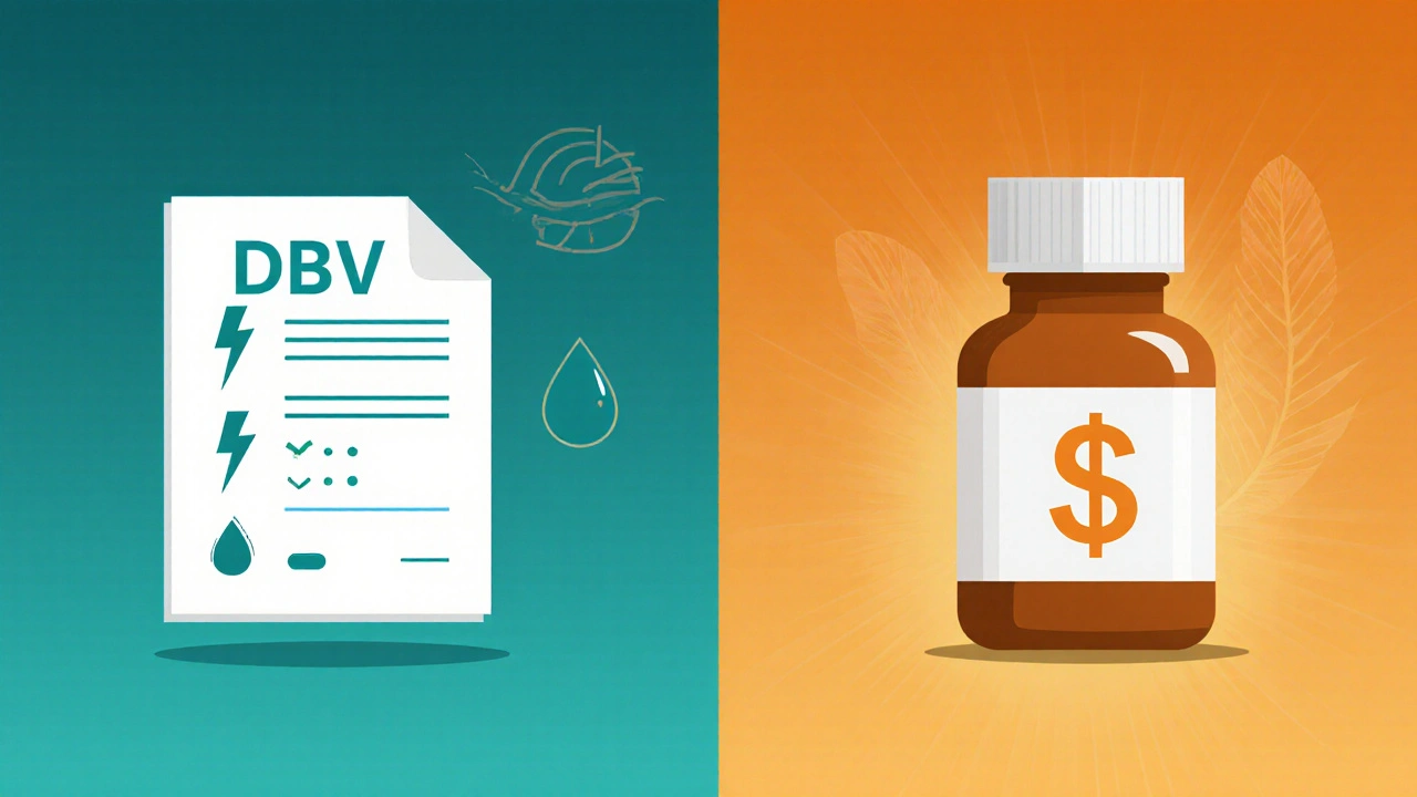 Side‑by‑side icons compare prescription and OTC retinoids with symbols for potency, irritation, and cost.