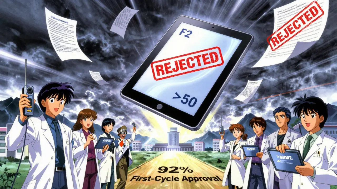 A heroic tablet flying through regulatory chaos, guided by scientists with PAT tools.